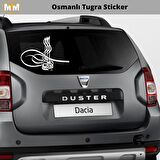 Osmanlı Tuğra Oto Sticker 15 CM